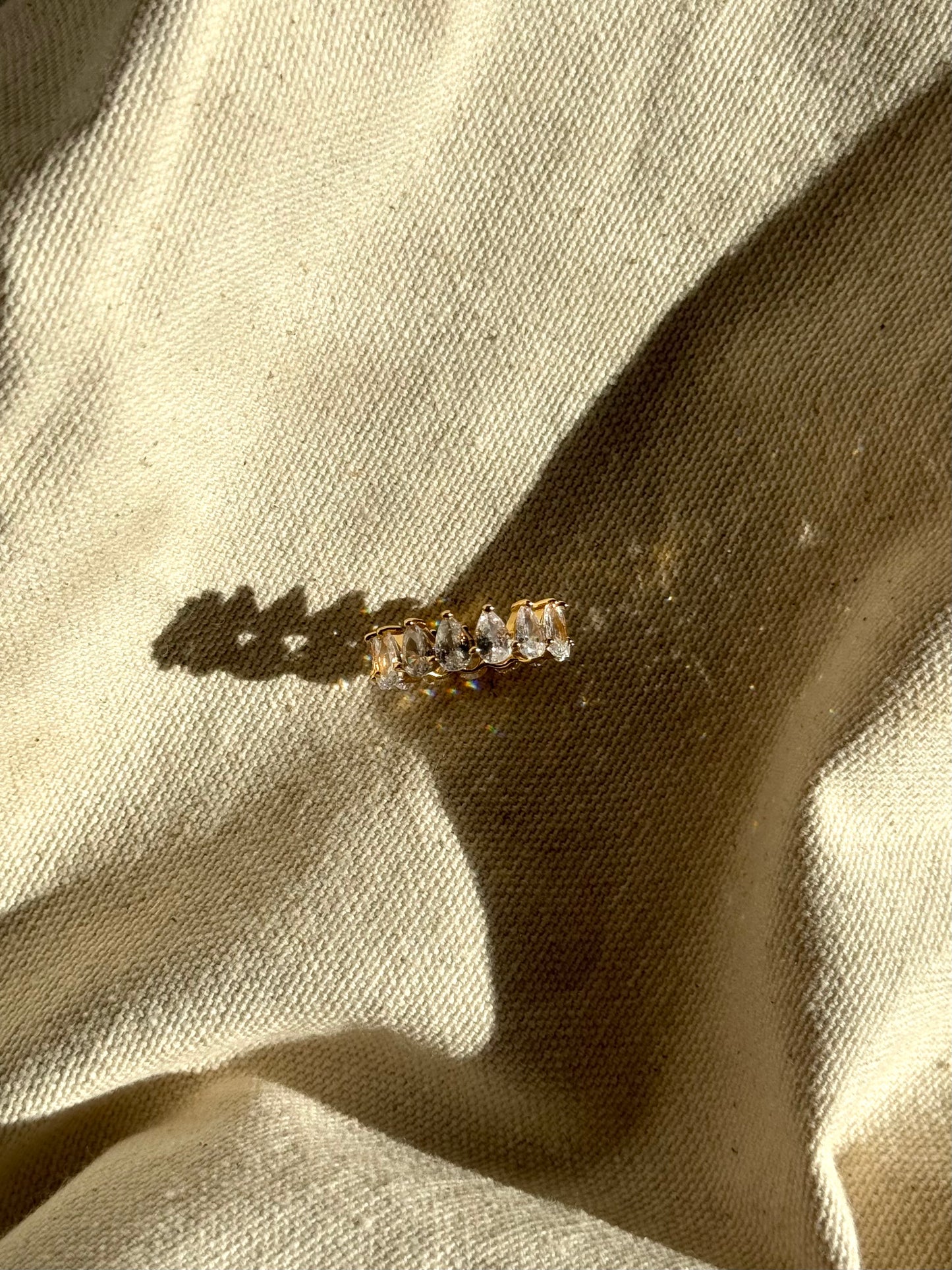 PEAR DIAMONDS ETERNITY RING ✨