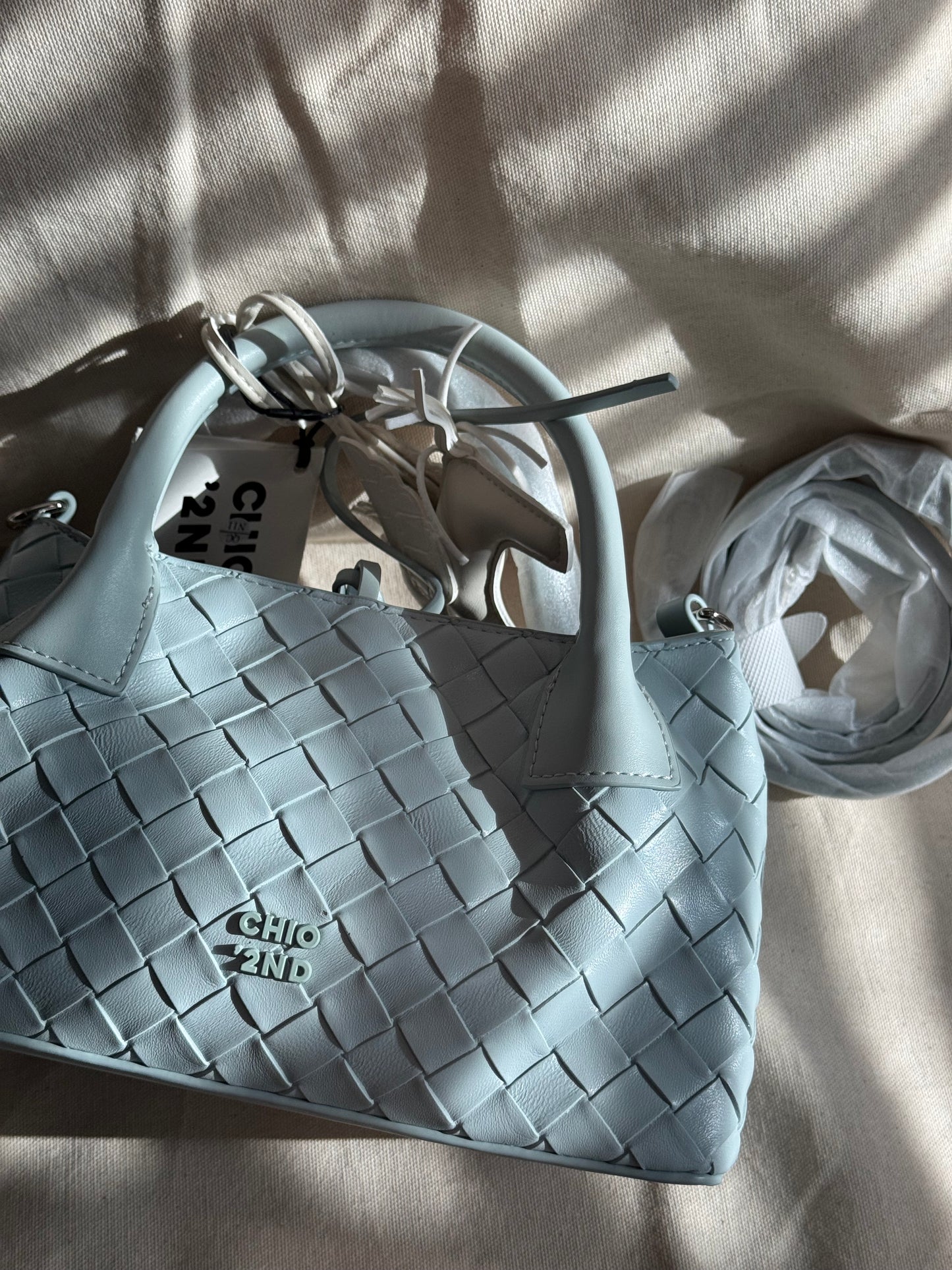CHIO’2ND BABY BLUE MINI TOTE HANDBAG ✨
